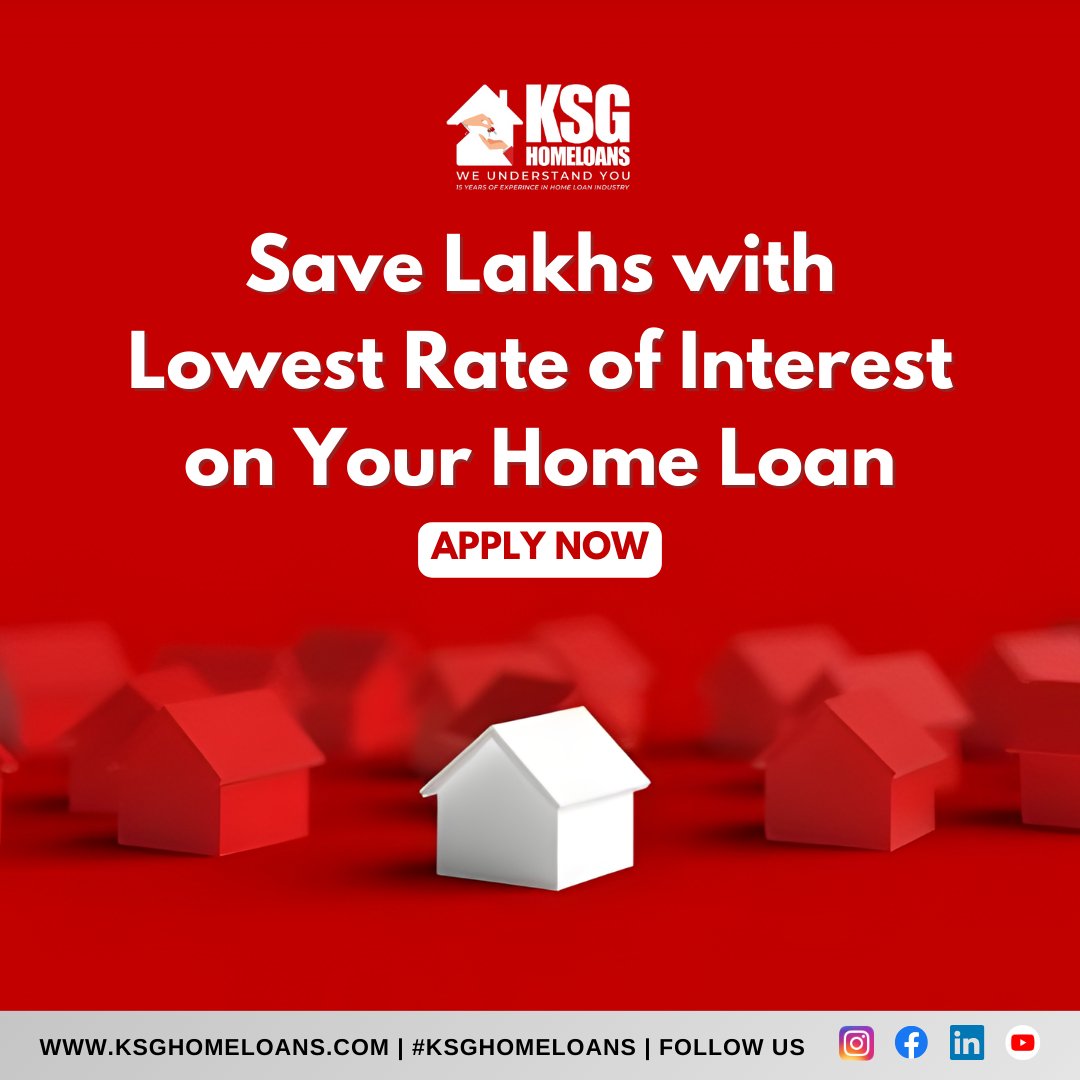 Why Pay More?  Get the Lowest Rate of Interest on Your Home Loan with KSG Home Loans and Save Lakhs! 🏠✨    

#AffordableHomeLoan #Homeloan #rateofinterest #homeloanapply #homeloaningurgaon #homeloaningurugram #mortgage #housingfinance #KSGHomeLoans