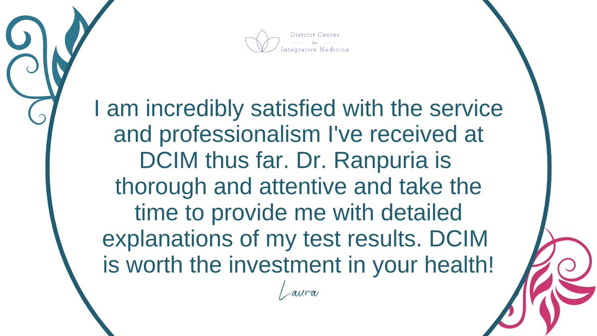 Another happy patient...

dcimedicine.com

#washingtondc #integrativemedicine #functionalmedicine #dcimedicine
