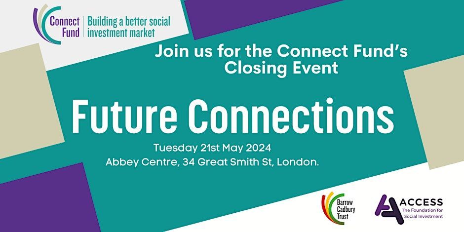 Future Connections: Connect Fund Closing Event. 21st May 2024 10.30am to 3.15pm. Celebrate the achievements of @ConnectFund over the last 6 years, discuss success stories, challenges & learnings and explore the future for #socialinvestment infrastructure.
buff.ly/4cXCU6U