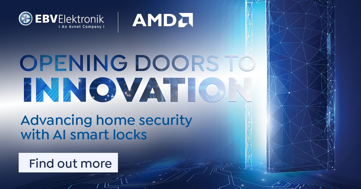 Step into a new era of home security with SmartLock!🏠
 
Based on the @AMD ZynqTM adaptive SoC, the smart door lock offers homeowners security and peace of mind with its AI-powered, advanced facial recognition software.
 
Learn more 👉 bit.ly/43r9Jov
 
#electronics