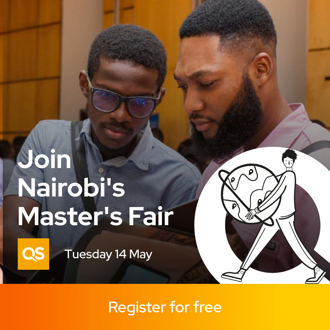 Attend the QS Discover Master’s Fair in Nairobi on 14 May – meet top global universities, get expert advice, and apply for exclusive scholarships. Register here: brnw.ch/21wJ7GX #QSEvents #BrighterMondayKe @QSCorporate, @TopUnis, @TopMBA