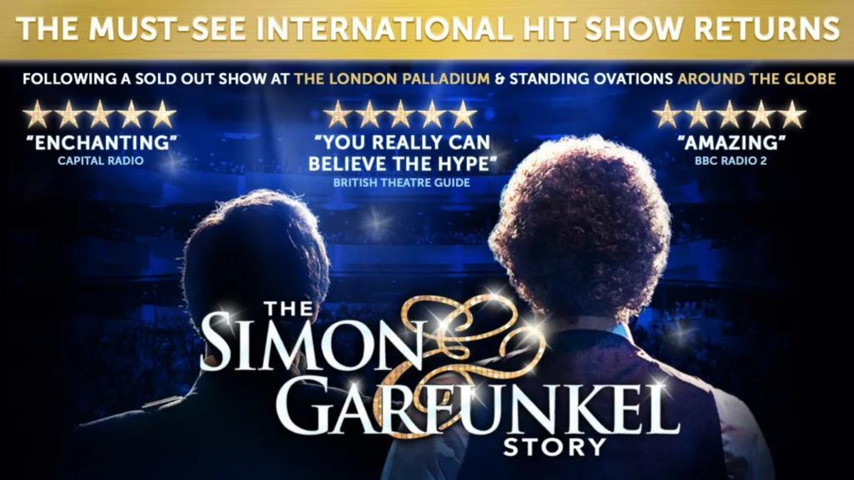 🎶NEW SHOW ON SALE🎵 Experience The Simon & Garfunkel Story as this international hit show returns to Sunderland Empire for one night only! Performing hits including Mrs Robinson, Cecilia, Bridge Over Troubled Water and many more. 🎫 atgtix.co/3JSiXRP 📆 Mon 17 Feb 2025