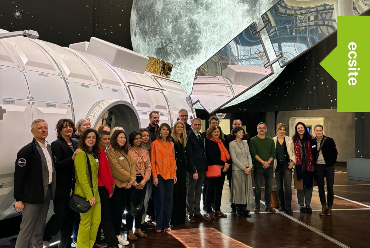 Ecsite, @esa and @universcience are thrilled to welcome delegates from national space agencies from across Europe at @citedessciences. 🛰️ #Ecsite #EcsiteSpace #scicomm