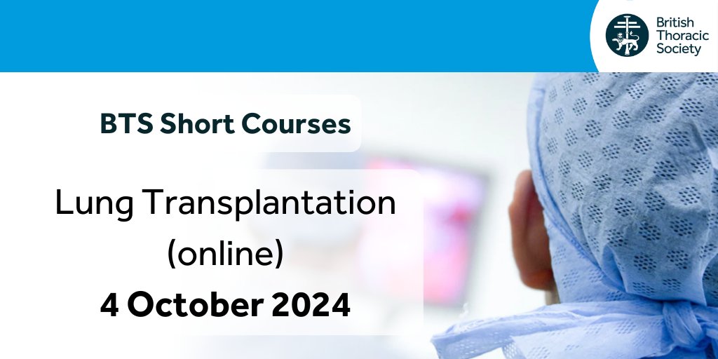 This online course will follow the journey of a patient referred for lung transplantation, providing 'not in the textbook' insights. It will offer fully interactive case-based workshops with plenty of opportunities for questions. Learn more and register: bit.ly/3NPJWzP