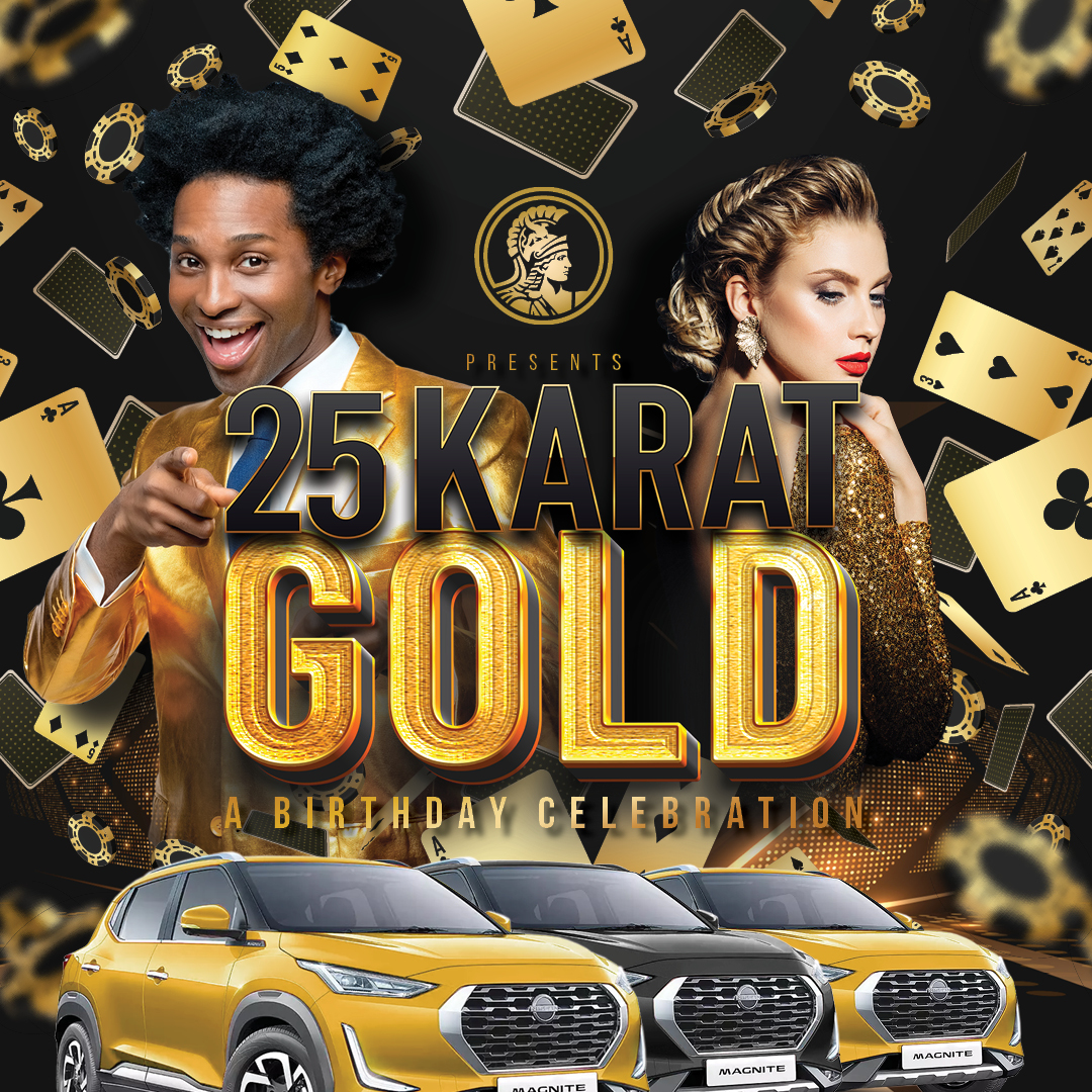 WEEKLY GAMESHOWS | Wed 20h00
Exclusive to Silver & Gold Members
We’re celebrating every week with a share of up to R75 000 in FreePlay to be won at every single draw.

#WeeklyGameshows #Promotions #25Karat #ThePalaceofDreams
18+ only | Winners know when to stop.