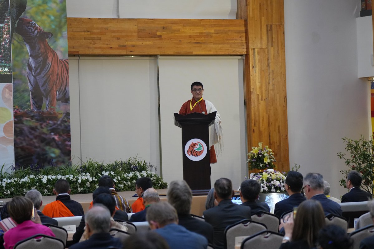 𝗜𝘁’𝘀 𝗮 𝘄𝗿𝗮𝗽 The Sustainable Finance for Tiger Landscapes Conference concluded today in Paro. A light drizzle thronged the grand conference hall located at the heart of Dungkar dzong in Pangbisa, Paro as the curtains fall onto the first ever SFTLC on an auspicious note.