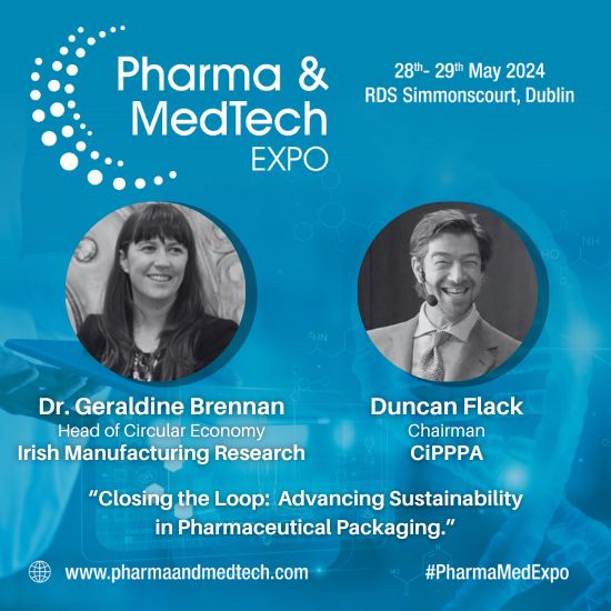 Duncan Flack, Chairman & Global Sustainability Lead, and Dr Geraldine Brennan Head of Circular Economy, will speak at The Pharma & Medtech Expo on the 28th & 29th of May in the RDS Simmonscourt Dublin Register here -> lnkd.in/eTFsURBh #ManufacturingExpoIRE