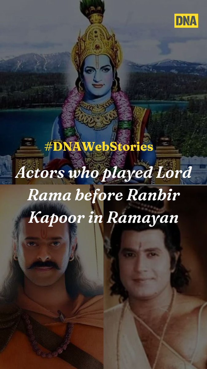 #DNAWebStories | Actors who played #LordRama before #RanbirKapoor in Ramayan Take a look: dnaindia.com/web-stories/en…