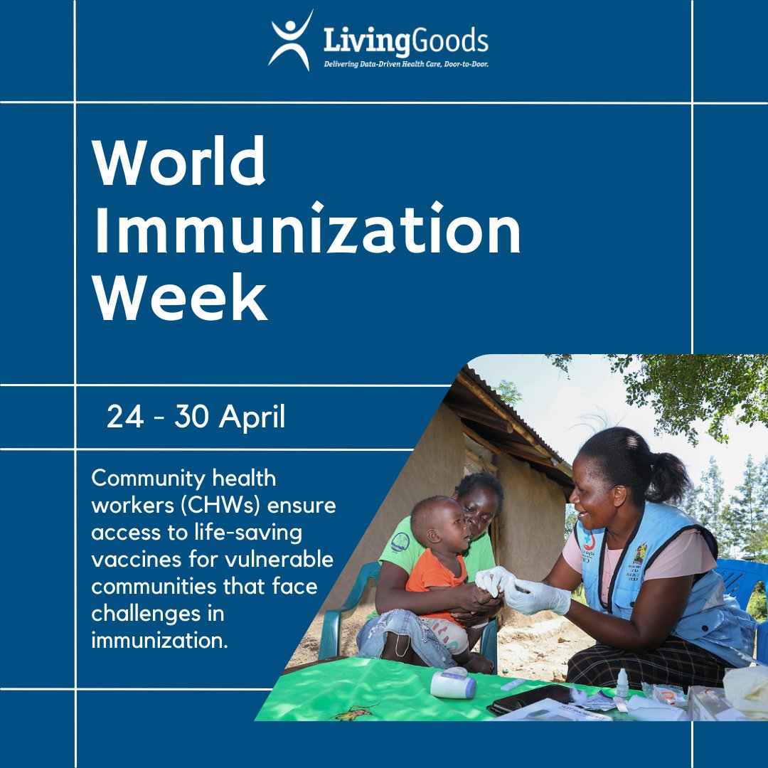 Support #CHWs in ensuring no child misses life-saving vaccinations. They visit families, assess immunization status, and connect those in need with healthcare facilities. Let's bridge the gap to healthcare and build healthier communities. #WorldImmunizationWeek #HumanlyPossible