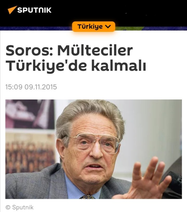 Sığınmacıların Türkiye'de kalmalarını savunan herkes Soros'un hizmetkarıdır.

Türkiye'ye nüfus operasyonu çekiliyor. 2030ʼlarda egemenliği Türklerden almak istiyorlar.