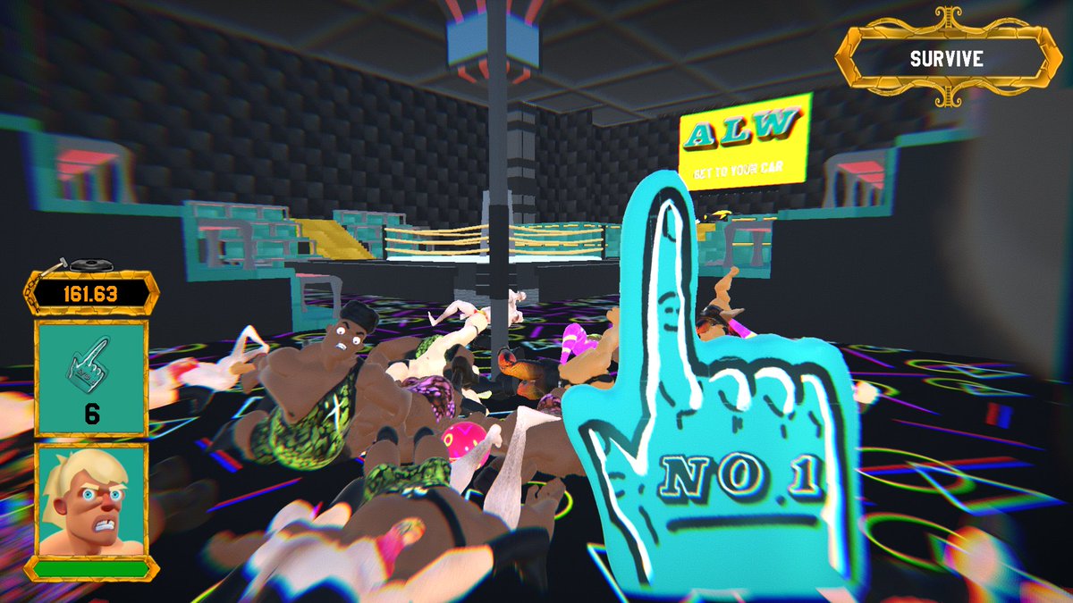 Joining us and Connected Innovation at the Barclays Games Frenzy is...

✨ <a href="/AlarmingLadder/">Alarming Ladder</a> ✨

Their game Wrestler Rush is a first-person kerfuffle where you concuss wrestlers backstage with an array of weapons from chairs to bowling balls!

🔗: alarmingladders.com