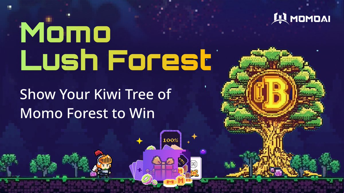 🌱 Planters in #MomoAI are cultivating a greener and lush future in Momo forest! We can see lots of flourish trees🌳growing in the rich Momo land. 🧲Keep sharing your tree until April 25th for a chance to get point cards x 30. Let's nurture Momo forest together! 🚿