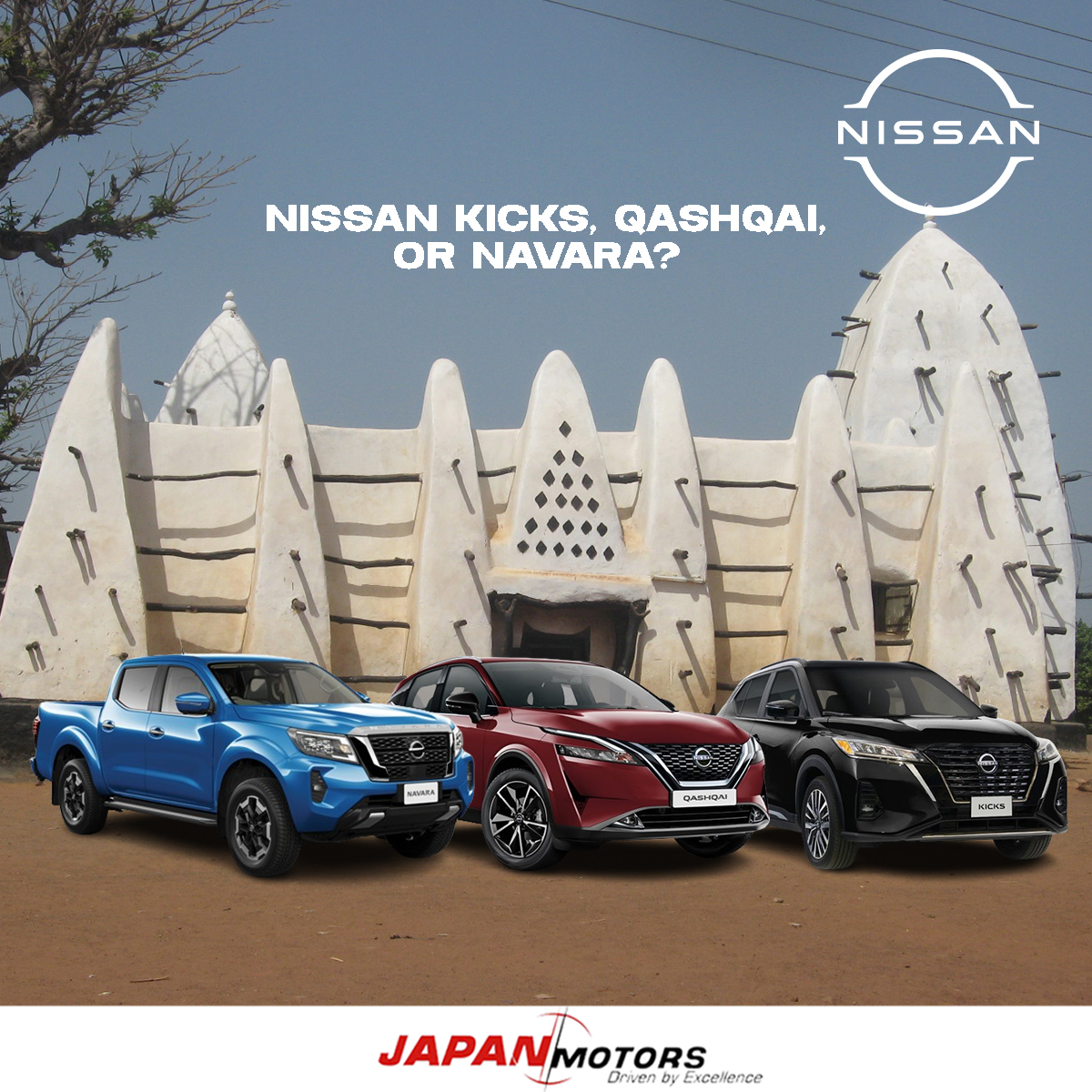 Nissan Kicks, Qashqai, or Navara? Discover the perfect Nissan for your lifestyle. Explore the unique features that make each model exceptional.🤝 Book a test drive: nissanghana.com/en/shop-home/b… Call our hotline📞:0244338393 #NissanNavara #JapanMotors #NissanGhana #SolidarityForever