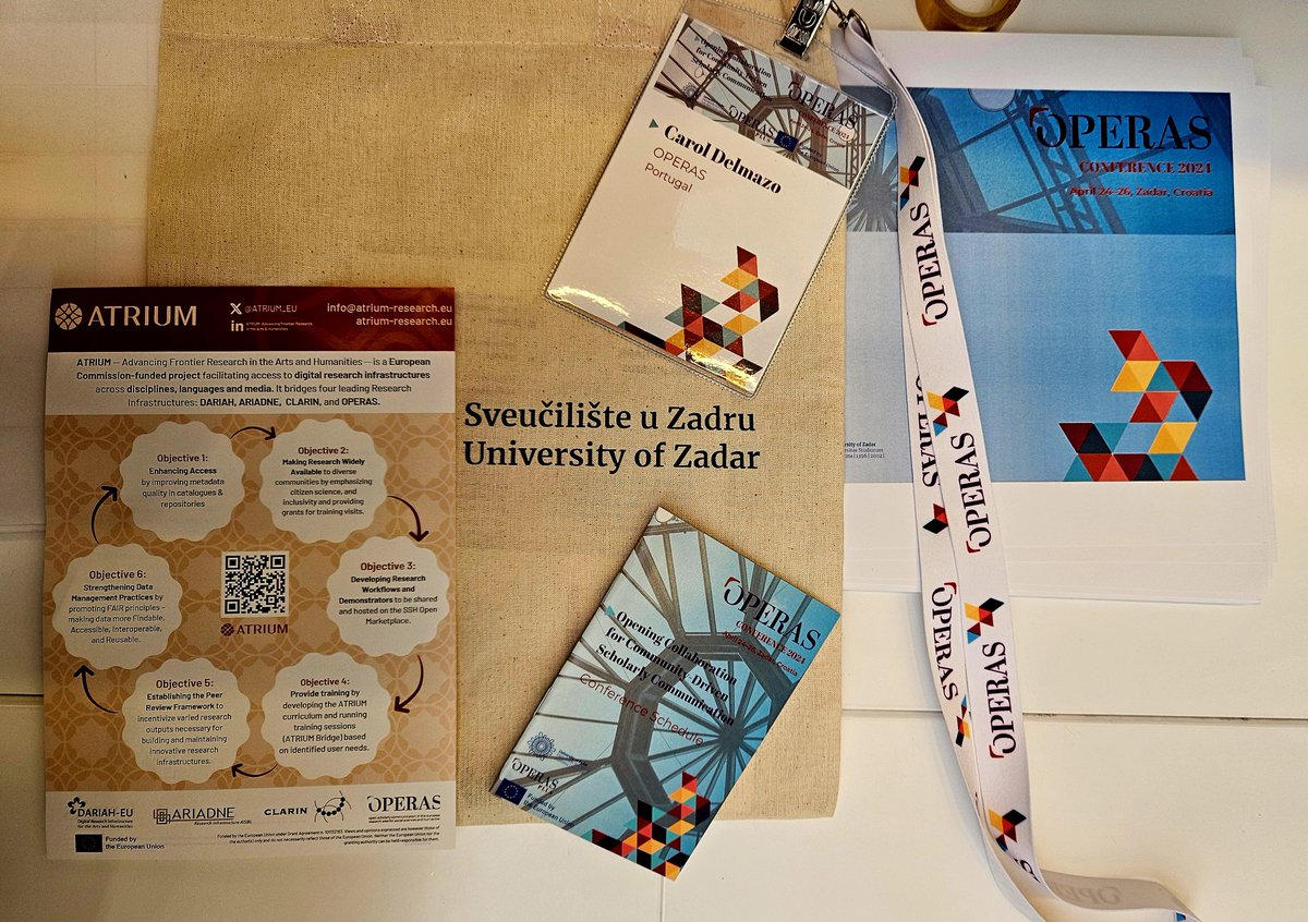 Carol Delmazo (@caroldelmazo) on Twitter photo Ready for the <a href="/OPERASEU/">OPERAS Research Infrastructure - not posting on X</a> Conference and raising awareness about <a href="/ATRIUM_EU/">ATRIUM Research | @atrium-eu.bsky.social</a> :)
#OPERAS2024 Ready for the <a href="/OPERASEU/">OPERAS Research Infrastructure - not posting on X</a> Conference and raising awareness about <a href="/ATRIUM_EU/">ATRIUM Research | @atrium-eu.bsky.social</a> :)
#OPERAS2024