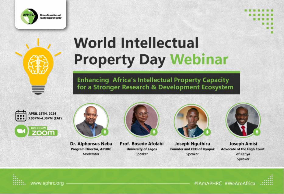 Join us this Thursday, April 25th, 3.00-4.30 PM (EAT) for a dynamic World Intellectual Property Day Webinar!!! Let's empower Africa's research & development ecosystem together! Register ↘️ rb.gy/6xforp. #IP #Innovation #AfricaDevelopment.