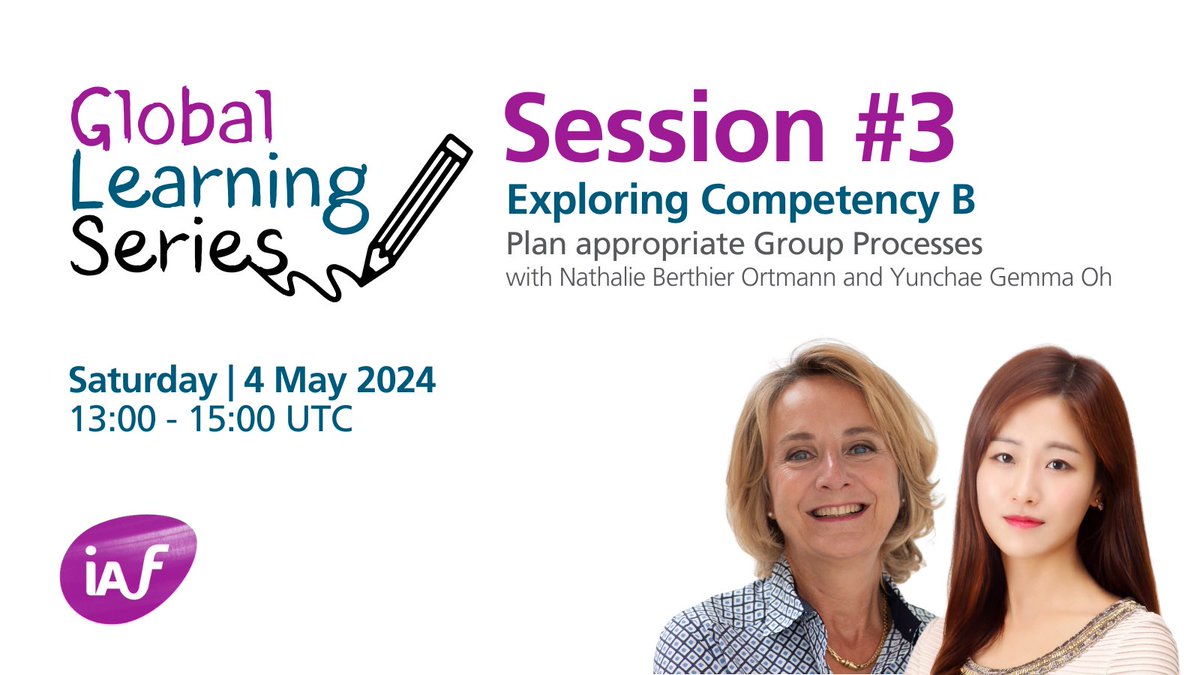 Join us in this participative, interactive learning session with Nathalie Berthier-Ortmann and Yunchae Gemma Oh, which aims to deepen your understanding of Competency B so that you can use it to your advantage. Save your spot: iaf-world.org/site/events/gl…