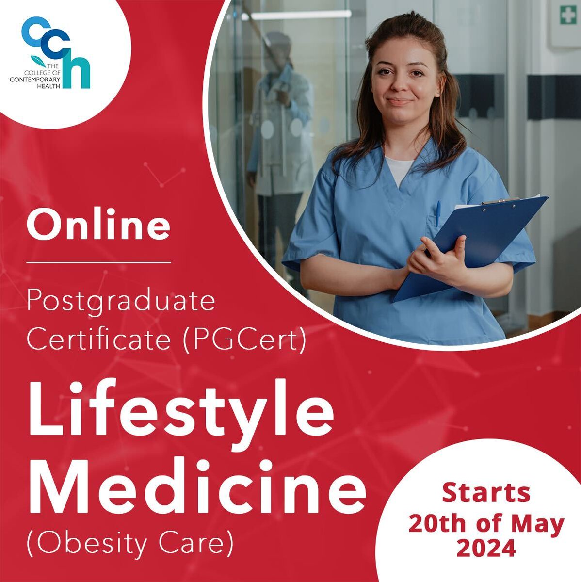 The Postgraduate Certificate in Lifestyle Medicine (#Obesity Care) begins Monday, 20th of May, 2024. (In 26 days time!)

Submit your application here: bit.ly/4d1Llht 

Become better trained and prepared to treat your patients with obesity!

#obesitycare #obesitymedicine