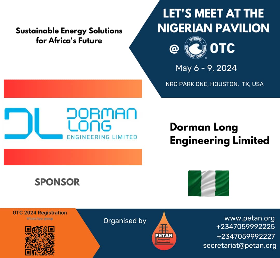 Dorman Long is thrilled to be part of OTC 2024, showcasing sustainable energy solutions for Africa's future. Join us at the Nigerian Pavilion, NRG Park One, as we lead the conversation on innovation and progress in the energy sector. See you there! #OTC2024 #sustainableenergy