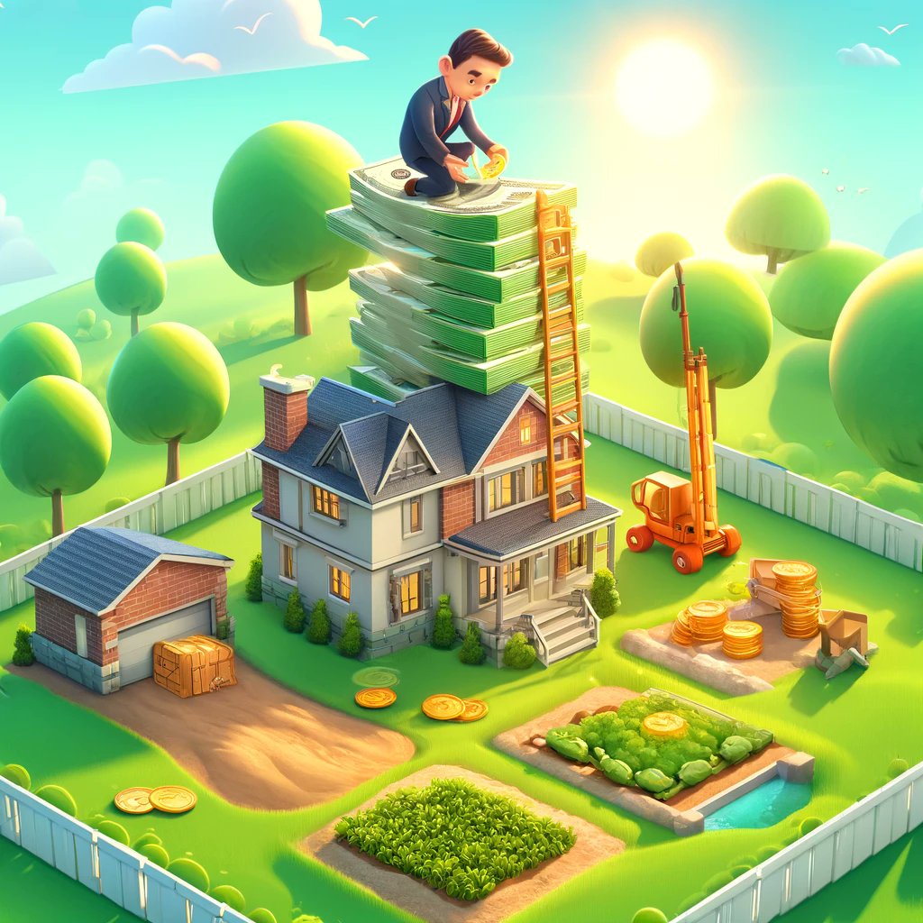 _SITNB_'s tweet photo. 💰🏠 Building dreams, one bill at a time! Dive into this whimsical world where creativity meets currency in the most unexpected way. Let's reimagine the concept of 'home sweet home' with a touch of vibrant imagination! #MoneyMansion #DigitalArt #CreativeConstruction https://t.co/KbjhOp4kwV