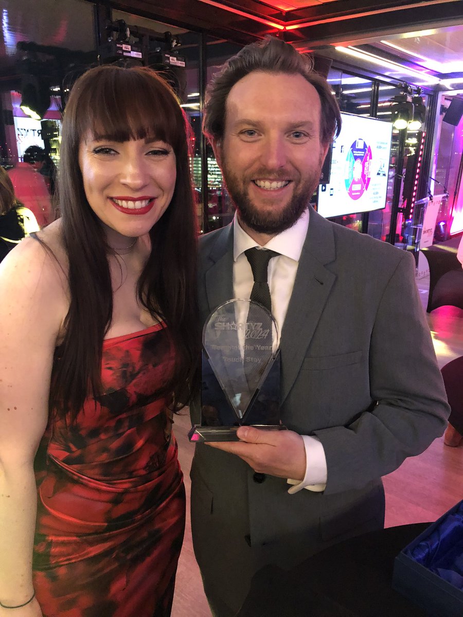 djmadnice's tweet photo. We only went and won Team of the Year at the #shortyz #ShortyAwards didn’t we?! 
So proud of the team at @TouchStay - 17 passionate individuals spread across 11 time zones in 8 different countries! Well deserved win, if I do say so myself!
Congrats to all the other winners 🏆 https://t.co/MGPONPfl0l