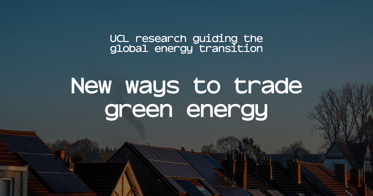 What if UK homeowners could sell solar energy to each other using a peer-to-peer system like Airbnb? New research from the UCL Energy Institute offers a future vision to transform our energy market. Read more: bartlett-review.ucl.ac.uk/new-ways-to-tr… @UCL_Energy @TheBartlettUCL