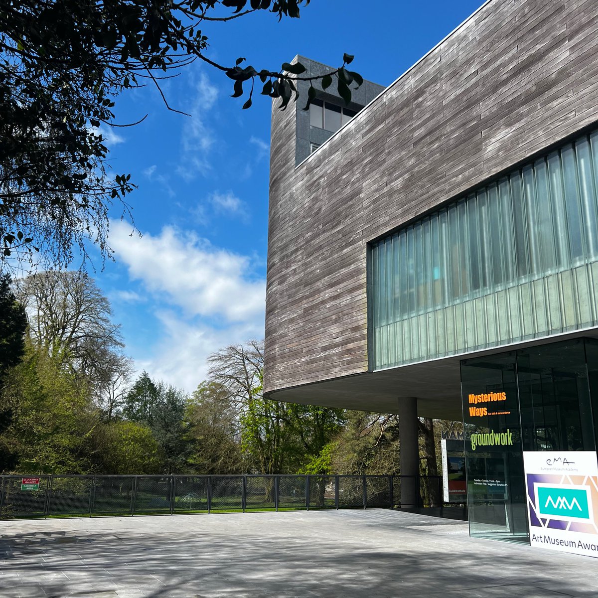 Good morning, we are now open for the day ☀️ Come in and view our exhibitions Mysterious Ways and Groundworks from 11-5 today! glucksman.org