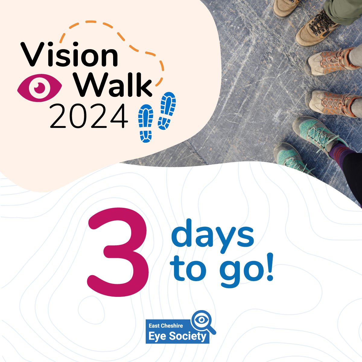 THREE days to go until Vision Walk 2024!

For more information, just click here: ecs.page.link/wbpSQ

#VisionWalk2024 #Cheshire #Macclesfield