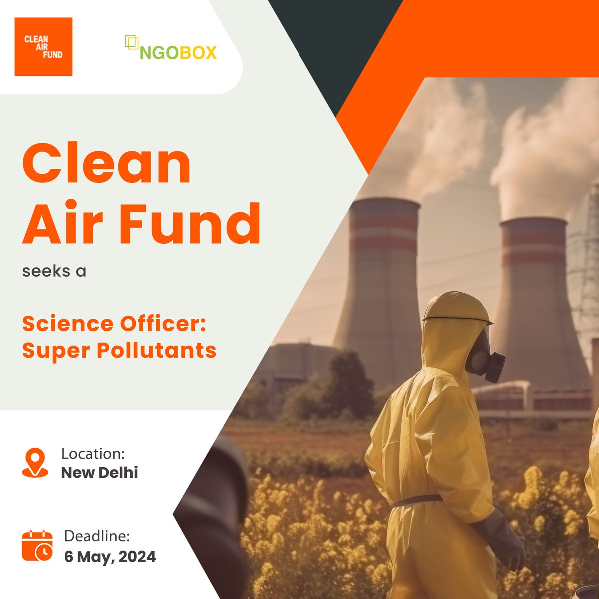 #JobOpening Clean Air Fund is looking for a Science Officer specializing in Super Pollutants. If you have a passion for creating a better world and possess superb attention to detail and strong communication skills, this role might be for you. ngobox.org/job-detail_Sci…