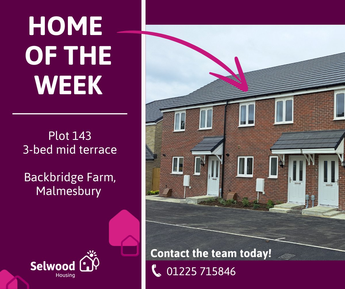 Are you looking for a home in #Malmesbury? 🏡

Find out more about plot 143 which is one of our last available 3-bedroom #sharedownership homes at Backbridge Farm. The home comes with flooring throughout and on plot parking - Don’t miss out! ➡️ ecs.page.link/CiwQq