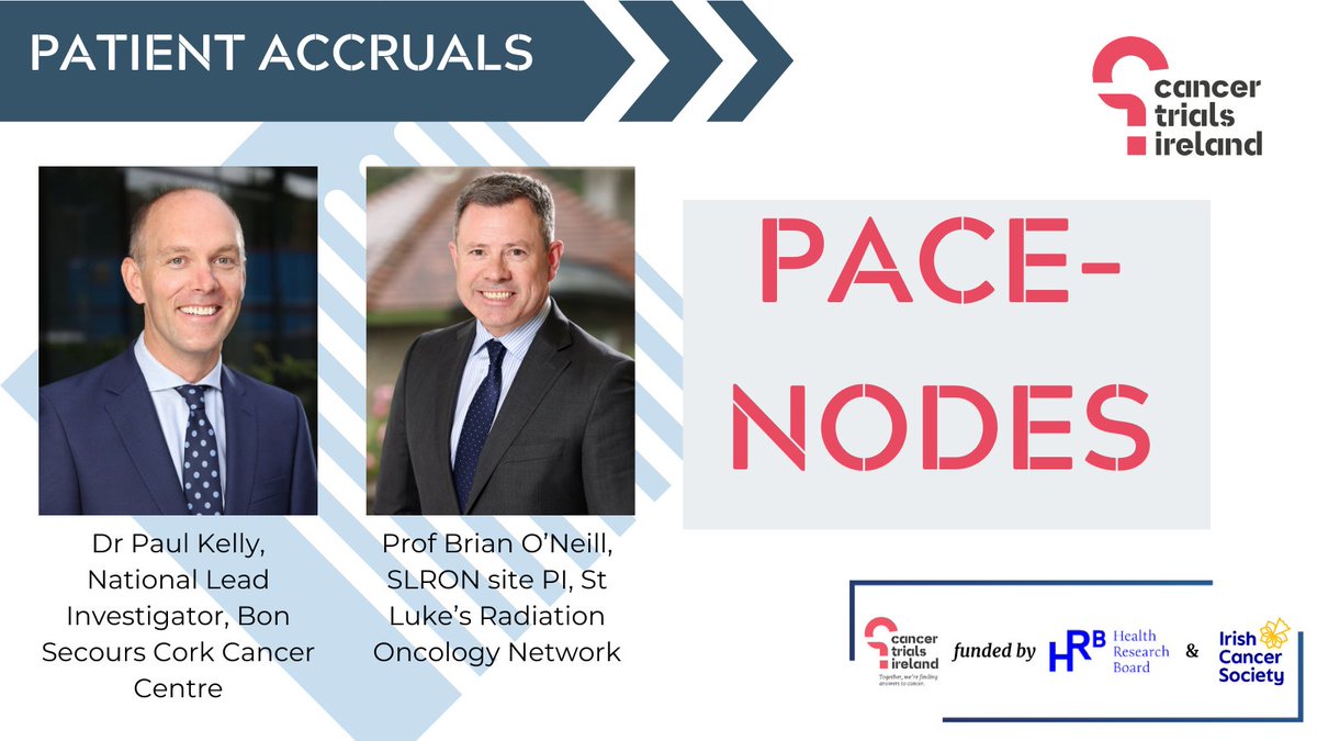 📣 Both @BonsCancerCork @UPMCinIreland & #SLRON have recruited their first patients to the PACE-NODES trial for patients with #ProstateCancer. Congrats to National Lead @PaulKRadiation, SLRON PI Prof Brian O'Neill & the #RTT teams involved @IRROGTrials bit.ly/4cREtTPnal