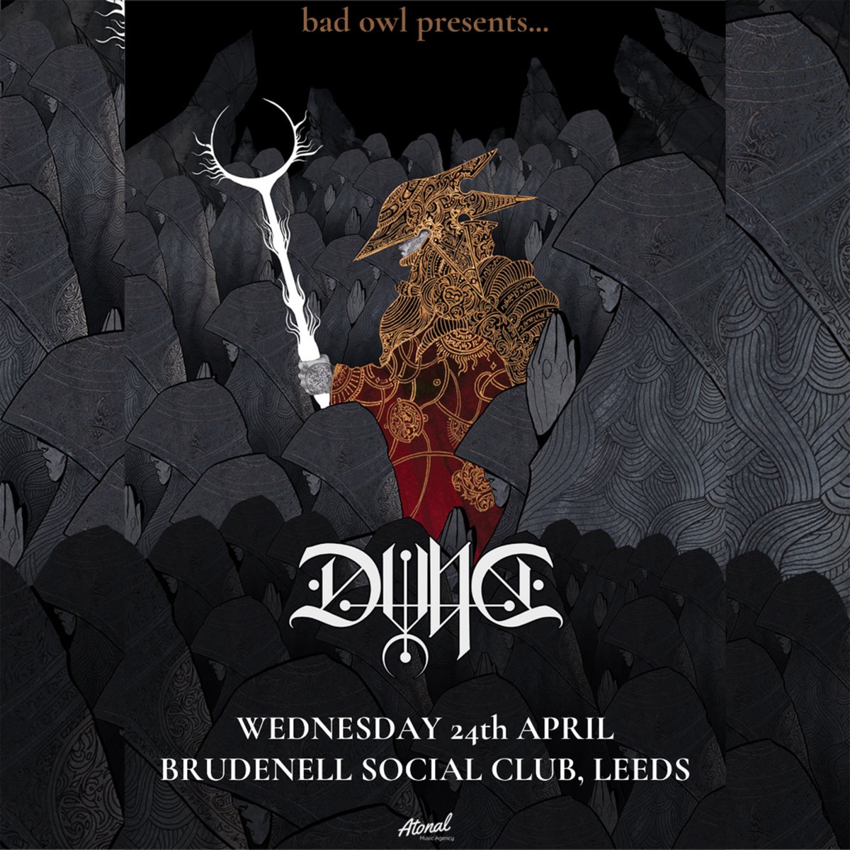 Tonight we welcome Edinburgh prog rock/metal band <a href="/SongsOfArrakis/">ＤＶＮＥ</a> here to The Brudenell, as part of their 'Voidkind' tour. ⚔️
+ support from <a href="/hiddenmothersuk/">Hidden Mothers</a> 🎸

Final advance tickets below! 👇

➡️ bit.ly/DVNE-LdsTix