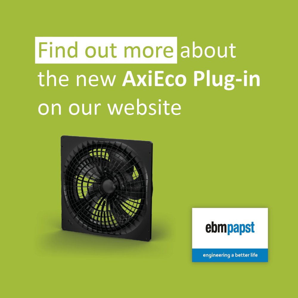ebmpapstuk's tweet photo. Introducing the AxiEco Plug-In: Maximum power, minimal noise. Perfect for heat pumps and other noise-sensitive applications.
 
Find out more on our website: https://t.co/8Qq8CIlPP1

#Engineering #Innovation #Heatpumps #ebmpapstUK https://t.co/UDRGfw97WG