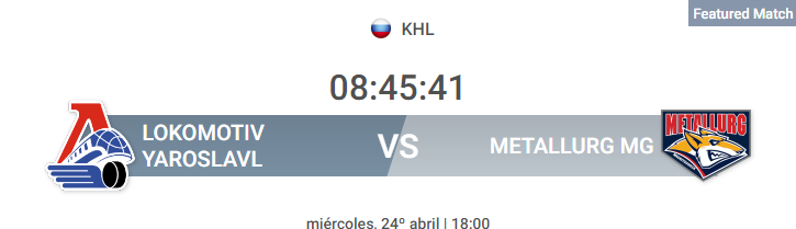 Hoy se juega el 4º partido de la Final de la #GagarinCup de la @khl_eng , oportunidad del @MetallurgMgn para proclamarse campeón endosando un sweep a @hclokomotiv