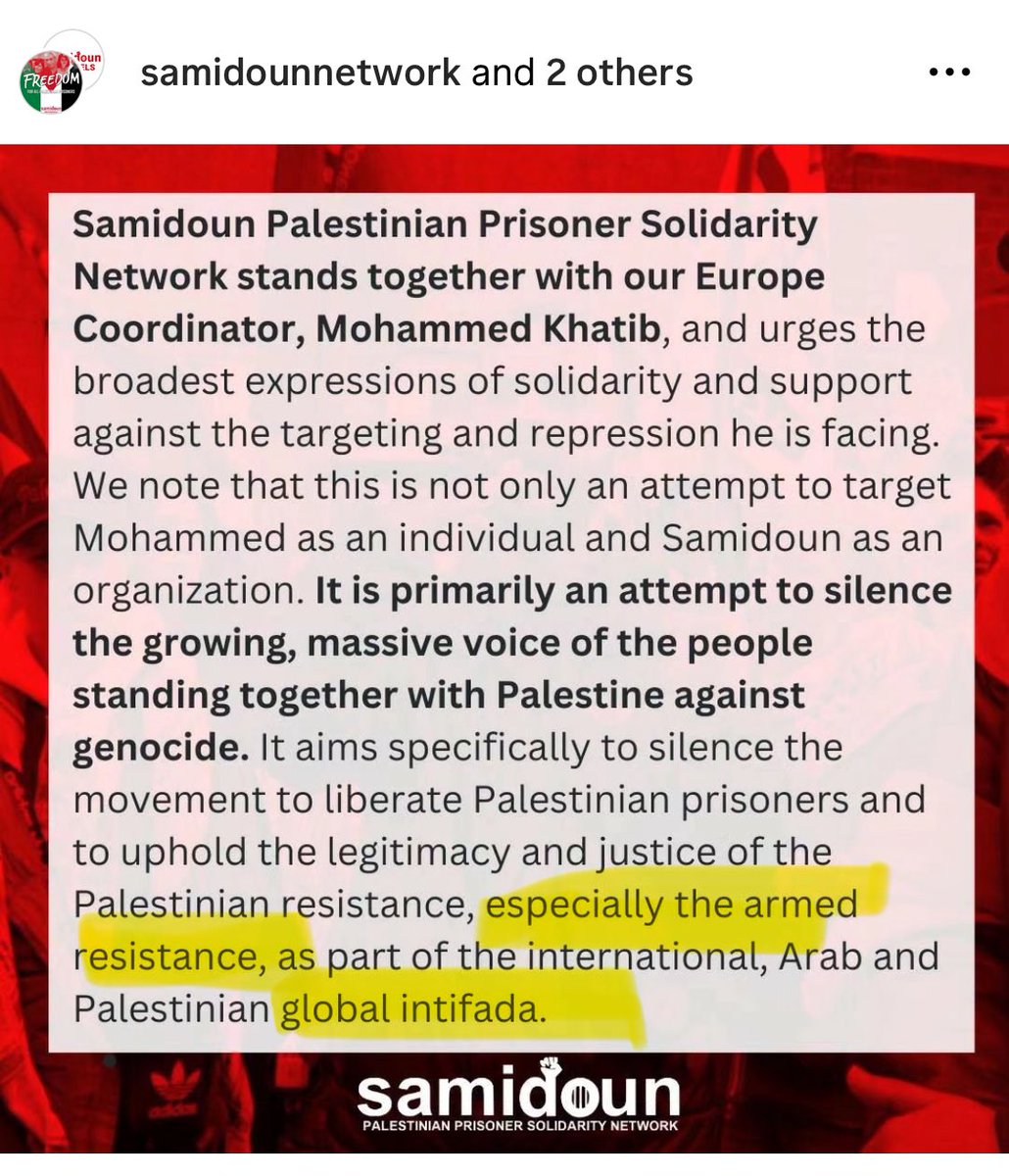 BELGIUM| Belgian authorities are discussing #Samidoun European coordinator Khatib’s removal of political asylum as he poses a threat to Belgian and European democracy. This #PFLP member also tied to Hamas is trying to fool people. Read this. The danger is obvious