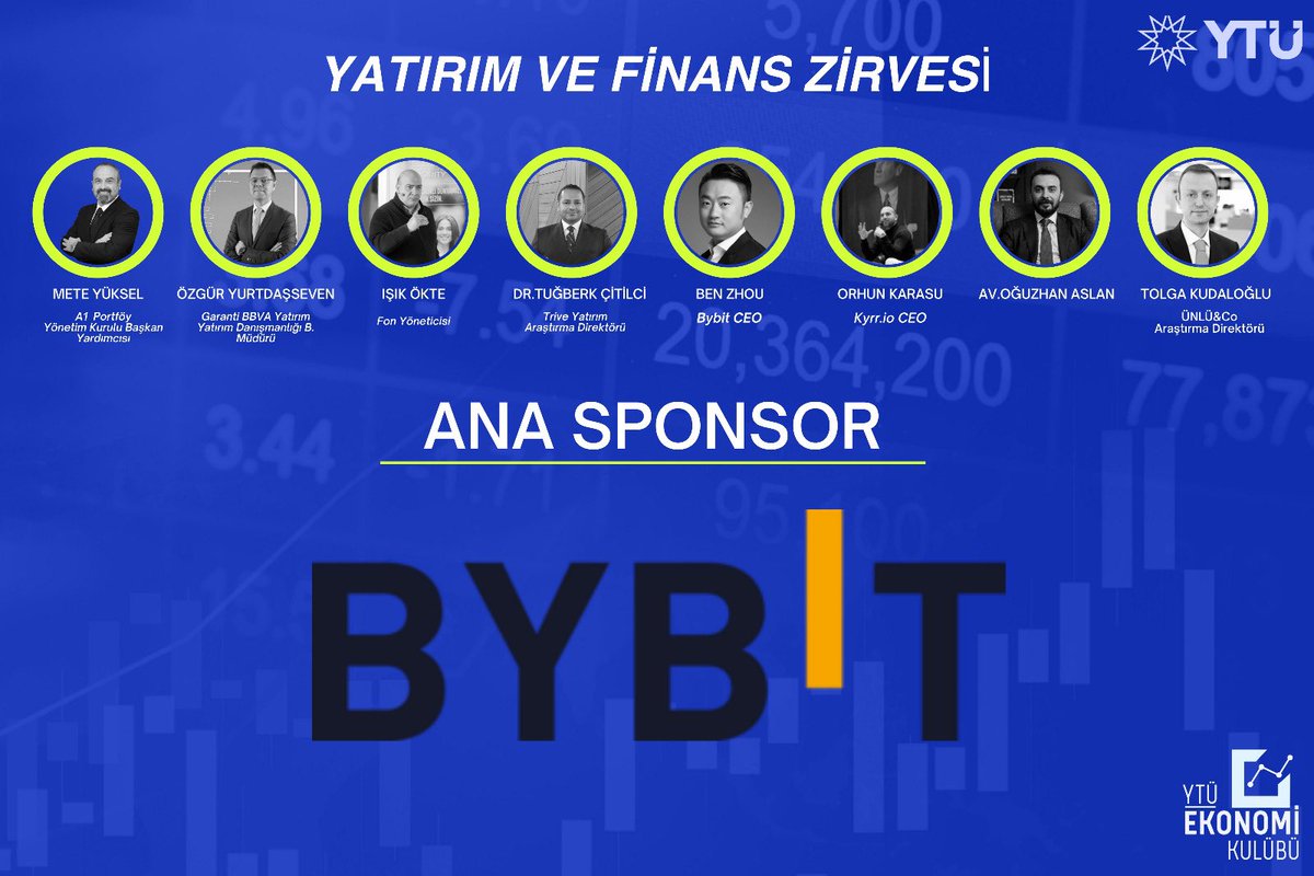 ytuekon's tweet photo. Etkinliğimizin ana sponsoru olan @BybitTurkiye’ye bizleri destekledikleri için teşekkür ederiz. 

26 Nisan’da olacak yatırım ve finans zirvesi için son günler hemen sizde başvurun! 

https://t.co/AvvpDwYowO https://t.co/oHCOlkT6lT