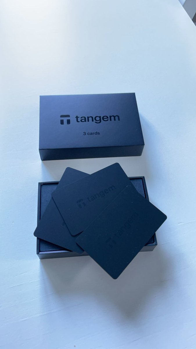 Second set of @Tangem cards received today 🤩