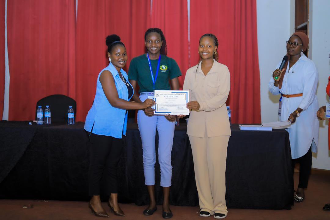 Our Team Leader @JuliaMuhumuza spoke to the female students at the Female Student leaders Conference organized by the African Youth Leadership Forum under the theme “Collective Action, Getting everyone Involved”