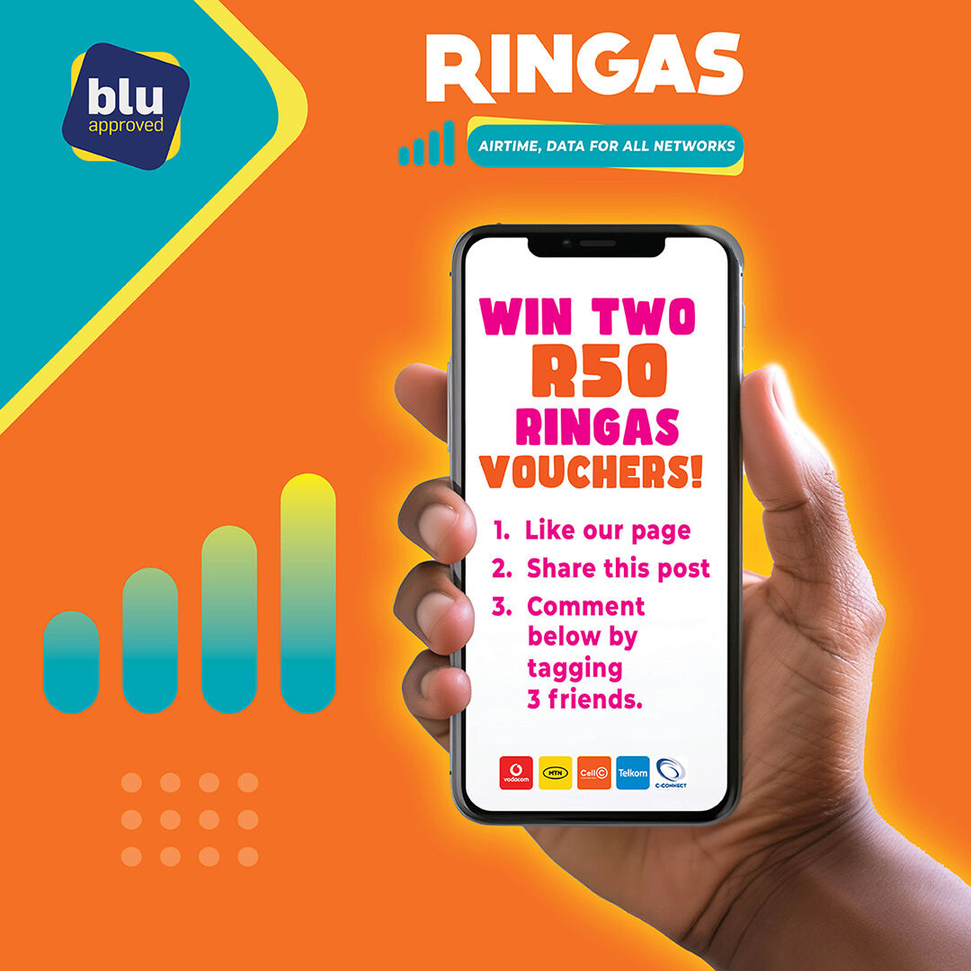 Win Two R50 Ringas Vouchers!Here's your chance to grab one of two R50 Ringas vouchers! Participating is easy and fun: Like our page. Share this post. Comment below by tagging three friends. Don't miss out on this exciting opportunity. Join in now and let the fun begin!…