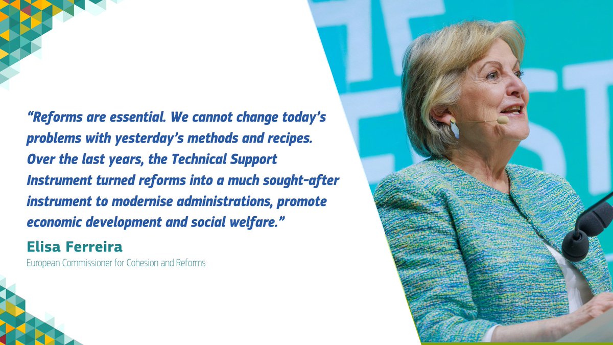 💡“We cannot change today’s problems with yesterday’s methods and recipes.” @ElisaFerreiraEC’s insights on the role of #reforms in modernizing administrations and promoting #EconomicDevelopment. 📌Watch the livestreaming 👉europa.eu/!QVTVM3