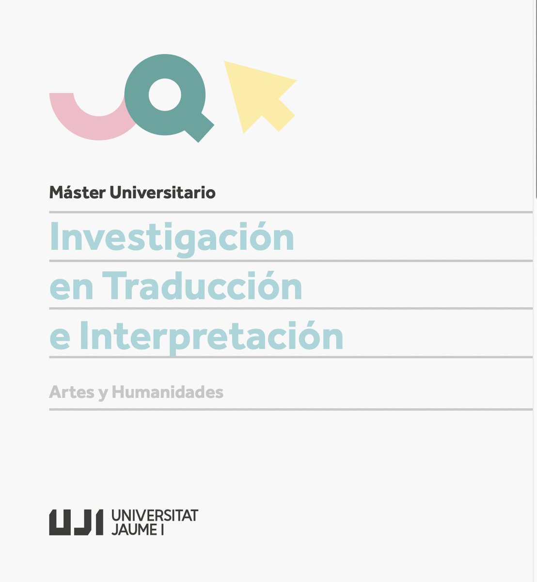 Hoy a las 14.15 CET se presenta el Máster universitario en Investigación en Traducción e Interpretación en la Universitat Jaume I (uji-es.zoom.us/j/88177171194). También podéis ver  bit.ly/MITI_UJI_Pres y consultar ResearchingTranslation.uji.es #1nt #xl8 #OnlineTraining #Masters2024
