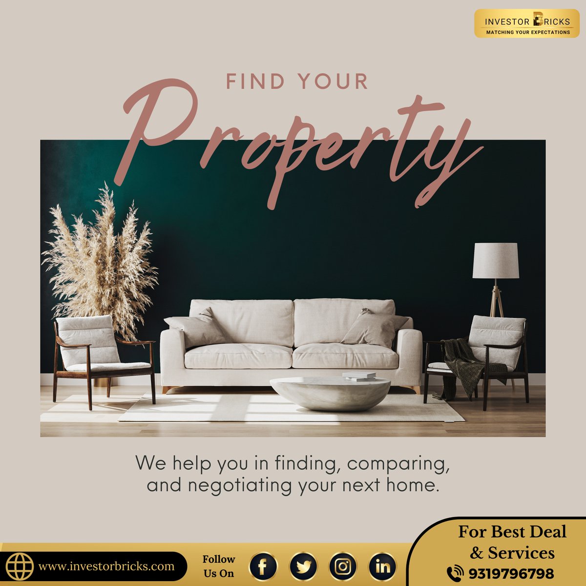 'Discover your dream home with ease! Unleash the power of technology and let it guide you through the property hunt. Find your perfect haven today! 🏠🔍 #RealEstate #HappyHouseHunting #PropertySearch'