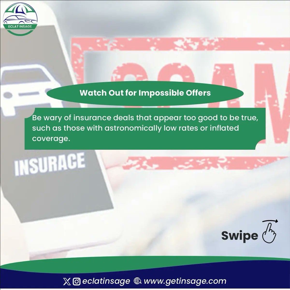 EclatInsage's tweet image. Stay safe and informed! Share with a friend who needs to know!

#InsuranceScamAwareness #MotorVehicleInsurance #StayProtected #ScamAlert #InsuranceTips #BeAware #StayInformed #earthquake