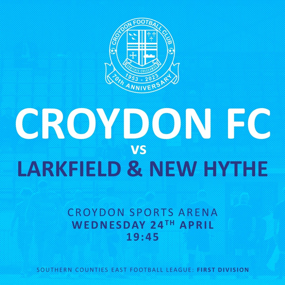 Tonight @Croydon_FC play the last home game of the season and @LNHFC1961 are the visitors. Kick off at Croydon Sports Arena is 7.45. There's a tea bar and Hillburn's Bar is open too! Come and #supportyourlocalteam #CFC  #comeonyoutrams #nonleague #football #groundhop #dingding