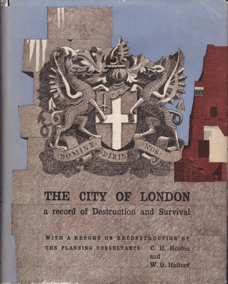 The City of London – A Record Of Destruction And Survival. Published in 1951 by the Architectural Press, a report on reconstruction by the planning consultants C.H. Holden and W.G. Holford, a fascinating book explored at alondoninheritance.com/london-books/c…