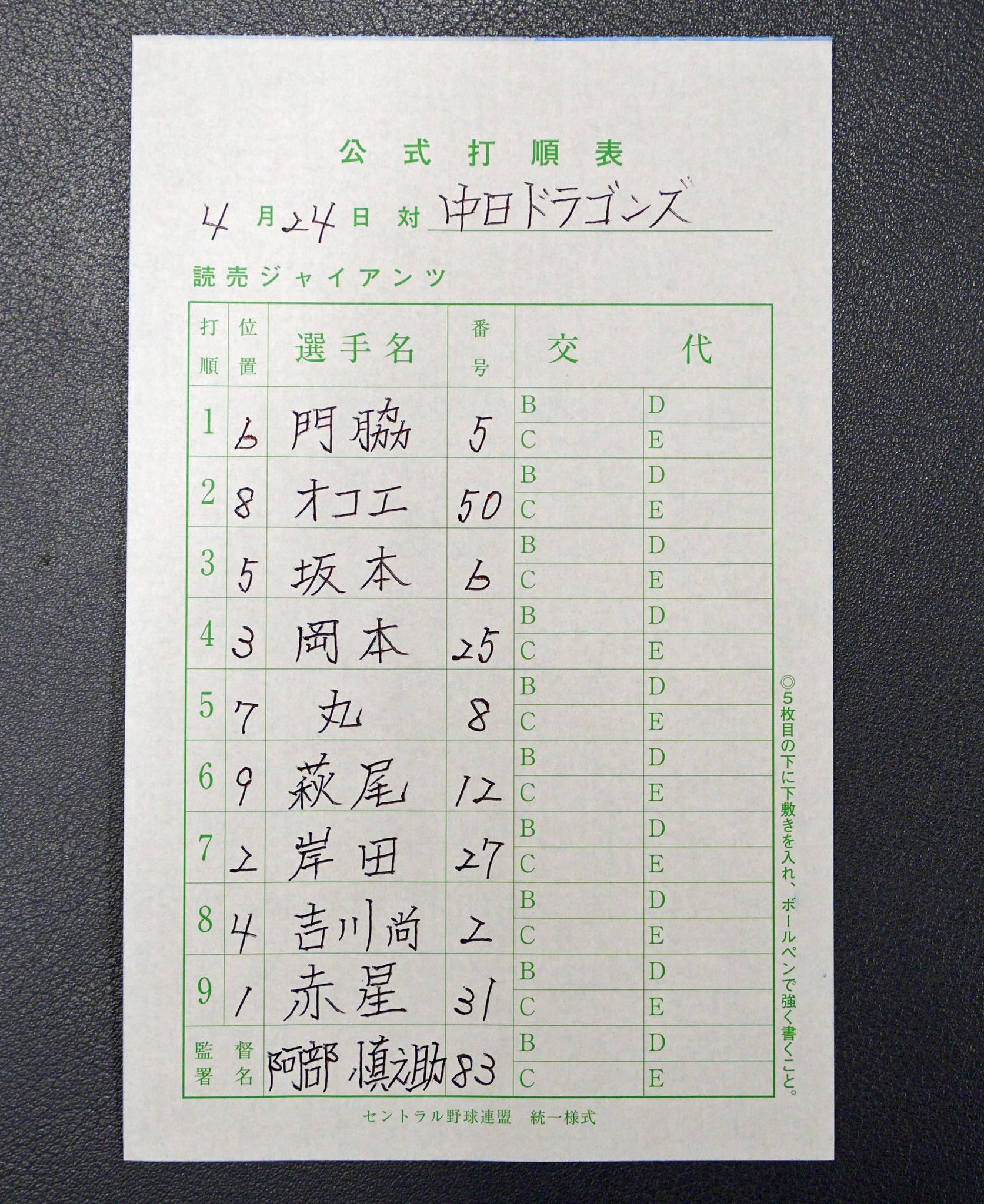 巨人軍のメンバーの署名 黄 錦豪 | 選手情報 | 読売ジャイアンツ（巨人軍）公式サイト