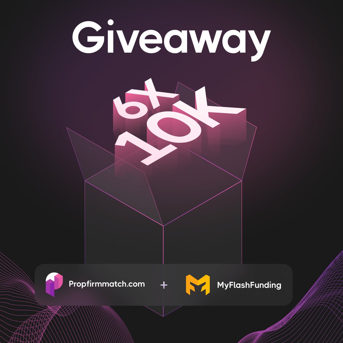PropFirmMatch's tweet photo. 6x10K Challenge Account Giveaway from @myflashfunding 🎉

To participate 👇

🤝 Follow @PropFirmMatch and @myflashfunding
🔁 Repost
👫 Tag 2 Traders
🎥 Subscribe to our YouTube channel (Link below)

Winners will be picked in 3 days https://t.co/6SP9fnnTBU
