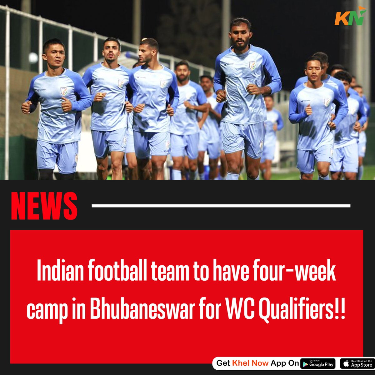 The Indian football team return to Bhubaneswar for a crucial camp 😍🔥

#IndianFootball #BlueTigers #WorldCupQualifiers2026 #IgorStimac