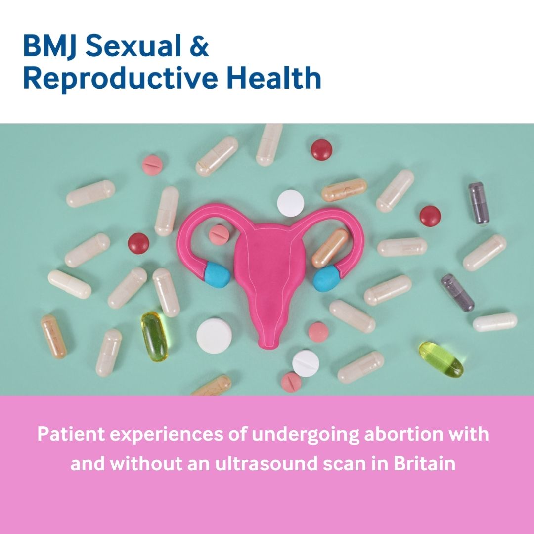 BMJ_SRH's tweet photo. ORIGINAL RESEARCH on @BMJ_SRH 
Read about patient experiences of undergoing abortion with and without an ultrasound scan in Britain
Click here to read: https://t.co/1Rc272tudh

#abortion #bmjsrh #srh https://t.co/osNHq6blTE