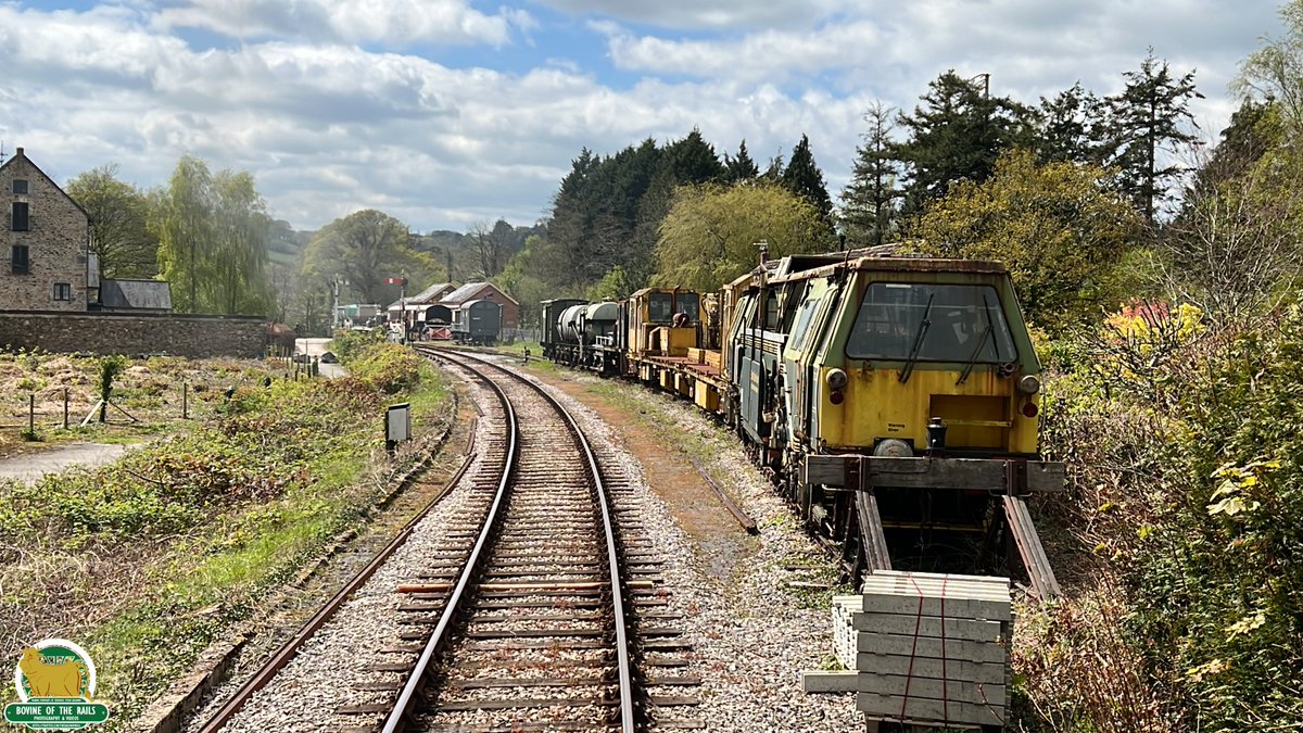 Signal given we proceed from the loop and collect the passing token from the signalman allowing us to pass through Staverton station and continue on to Totnes Riverside.

We pass some goods wagons and permanent way stock as we steam away from Staverton.

21st April 2024