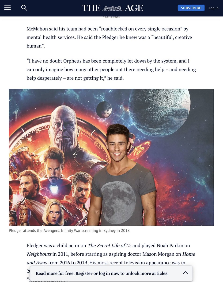 Orpheus Pledger allegedly grabbed a young woman from behind, threw her to the ground then stomped on her head so hard his shoes left imprints on her skin. You can watch the video online, but we’ve decided not to post it. 

Despite all this, this <a href="/theage/">The Age</a> article (these pieces are